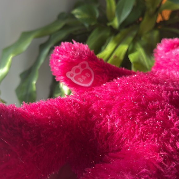 Limited Edition Barbie Build-A-Bear Stuff Animal Pink Sparkle Bear Cute - Picture 4 of 10